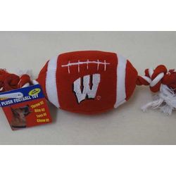 Wisconsin Badgers Football Dog Toy