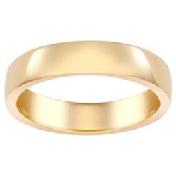 14 Karat Gold-Plated Low Dome Wedding Band