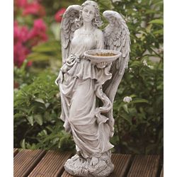 Garden Angel Bird Feeder Statue