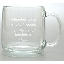A Teacher Takes a Hand Glass Mug