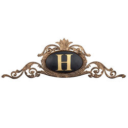 36" Monogrammed Scrollwork Wall Plaque