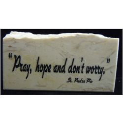 Pray, Hope And Don't Worry Promise Stone
