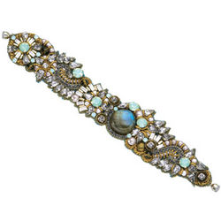 Silk Bracelet with Swarovski Crystals