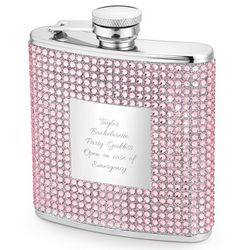 Pink Bling Flask