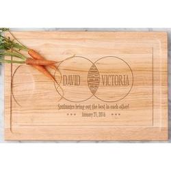 Personalized Soulmates Wood Cutting Board