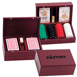 Poker Cards and Chips Game Set