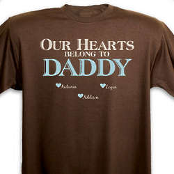 Personalized Our Hearts Belong To Him T-Shirt