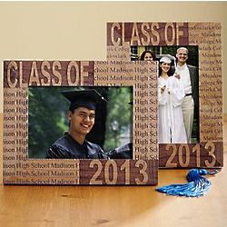 Personalized Wood Laser Engraved Graduation 5x7 Frame