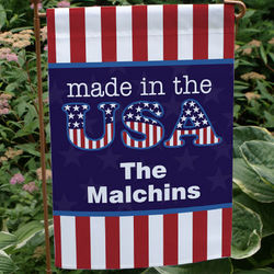 Personalized Made in the USA Garden Flag