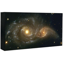 Hubble Image of Interacting Spiral Galaxies Print