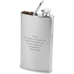 Stainless Steel Cigar Flask