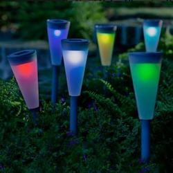 Color-Changing Solar Path Lights