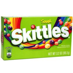12 Theater Size Boxes of Sour Skittles
