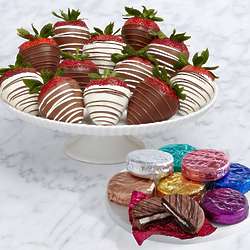 8 Chocolate Covered Oreo Cookies & 12 Dipped Strawberries