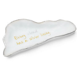 Handcrafted Silver Lining Cloud Mini Dish
