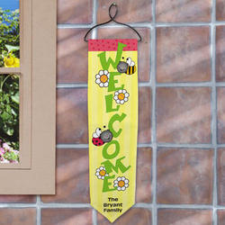 Spring Bees Personalized Welcome Banner