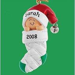 Baby in Stocking Ornament