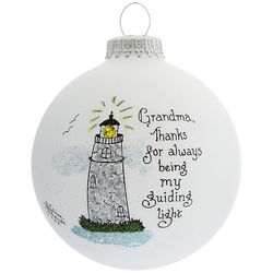Personalized Grandma Thanks for Being My Guiding Light Ornament