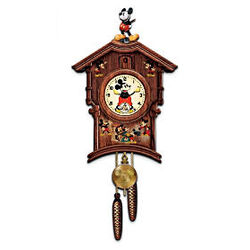 Disney Memories of Mickey Mouse Wooden Wall Cuckoo Clock