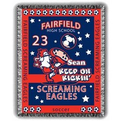 Kickin' Personalized Soccer Afghan