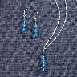 Swarovski Crystal Necklace and Earring Set