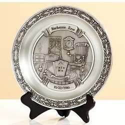 Personalized Pewter Baby Plate