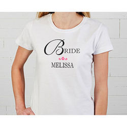 Personalized Bridal Party T-Shirt