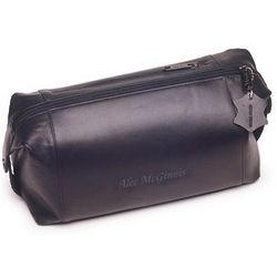 Personalized Men's Leather Toiletry Bag