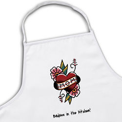 Badass in the Kitchen Mom Tattoo Personalized Apron