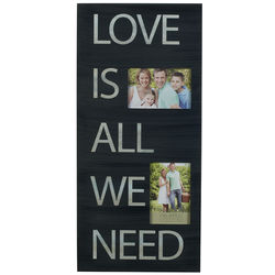 Love Is All We Need Collage Frame in Black