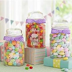 Personalized Easter Glass Candy Jar