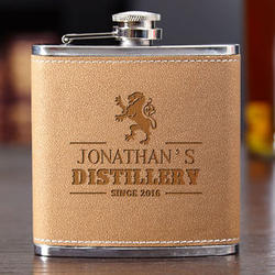 Royal Standard Personalized Leather Flask
