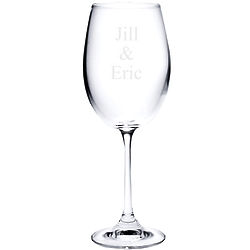 Engravable Crystal Gourmet White Wine Goblet