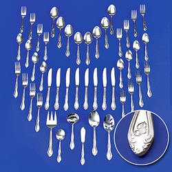 46 Piece Personalized Traditional Flatware