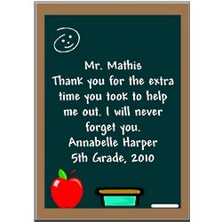 Thank You Teacher Plaque with Easel
