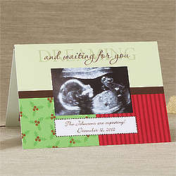 Personalized Baby Announcement Photo Christmas Cards