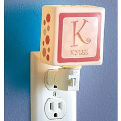 Personalized Kid's Name Initial Night Light