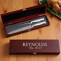 Personalized Stainless Steel Carving Set