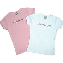 Swarovski Crystals Flower Girl T-Shirt