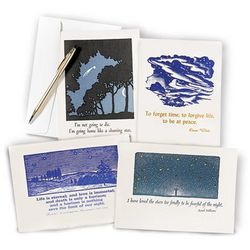 Antique Letterpress Printed Sympathy Cards