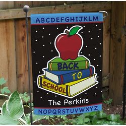 Personalized Back to School Garden Flag
