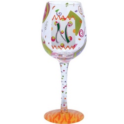 "N" Wine Glass