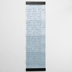 100 Good Wishes Blue and Espresso Wood Growth Chart