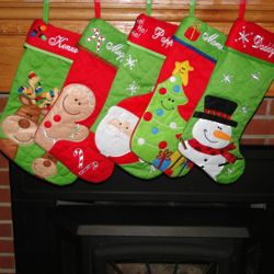 Fun Cotton Twill Personalized Christmas Stocking