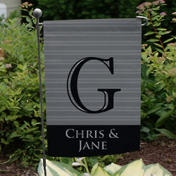Personalized Family Initial Garden Flag