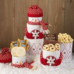 Sweet Treats Snowman Gift Tower