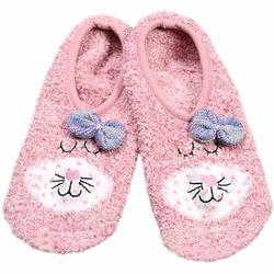 Women's Pink Kitty Slippers