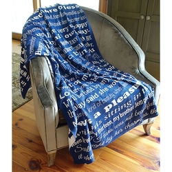 Literary First Lines Throw Blanket