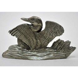 Pewter Loon Shelf Accent