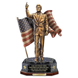 President John F. Kennedy Cold-Cast Bronze Talking Sculpture